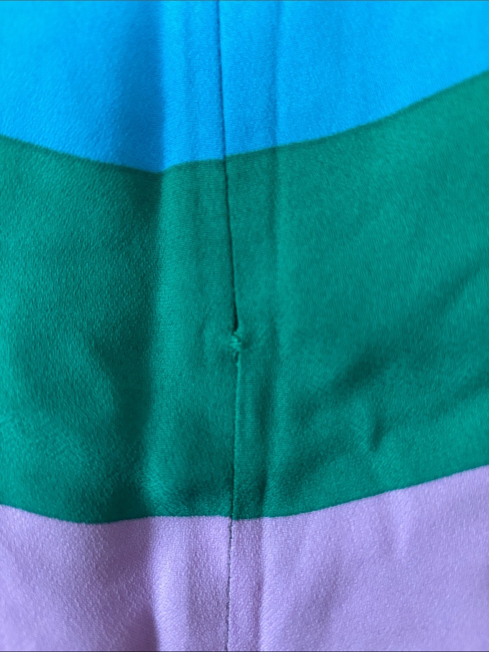 Tibi Multicolor Striped Silk Midi Skirt - Brown, Green, Blue, Lavender, Peach - Picture 5 of 6